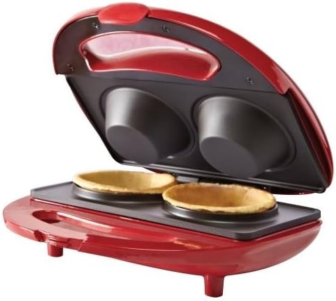 NEW Bella Cucina Home Kitchen Breakfast Waffle Bowl Maker Non-Stick Red