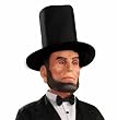Latex Lincoln Mask With Hat - Adult Std.