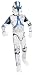 Panoplie Clone trooper: avec combinaison imprimée avec couvre-bottes, ceinture 3D, cape et masque