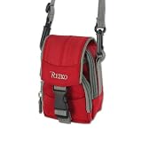 Nylon Pouch Protective Carrying Camera / Electronics / PDA / GPS / Cell Mobile Phone Case for Sony Cyber-shot DSC-TX7 DSC-W310 Canon PowerShot SD1400IS SD3500 Nikon Coolpix S3000 S4000 Samsung TL210 Panasonic DMC-F2K Casio Exilim EX-Z16 Kodak EasyShare M575 - RED