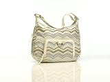 Beth Diaper Bag in Sea Stripe Blue