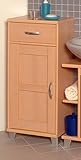Badezimmer-Unterschrank 749 Proper Schrank mit 1 Holztür, 1 Schublade, Buche Nachbildung 36200272