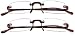 READING GLASSES~2 PAIR~Rimless~j~Plastic~BROWN +1.75