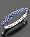 Sterling Silver Shades Of Sapphire (10-3/8 ct. t.w.) Bangle Bracelet