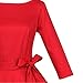 Maggie Tang Audrey Hepburn 3/4 Sleeve 1950s Vintage Rockabilly Full Circle Dress