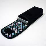 suono ハンドメイド WILLCOM 03 ケース （ブラック・ドット）