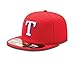 MLB Texas Rangers Alternate AC On Field 59Fifty Fitted Cap, Scarlet, 7