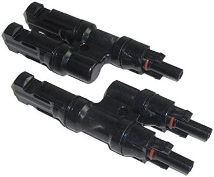 Solar Panel Cable MC4 T Branch Parallel Connector Pair FF/M and MM/F