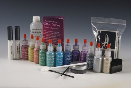 Amerikan Body Art Professional Glitter Tattoo Starter Kit