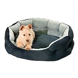 Karlie 61053 Quantum Guard - Bett Oval 60 x 46 x 18 cm, schwarz / grau
