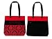 Inspirational Black and Red Water Repellant Tote I Can Do All Things Thru Christ Who Strengthens Me