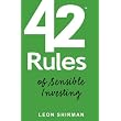 42 Rules for Sensible Investing: A Practical, Entertaining and Educational Guidebook for Personal Investment Strategies ~ Leon Shirman