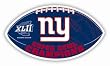 Set of 2 Set of 2 New York Giants Superbowl Champs 12" Vinyl Magnet Set Of 2 - NFL