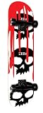 Zero 3 Skull Blood Complete, White/Red, 7.75-Inch
