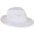 Velour Fedora - White