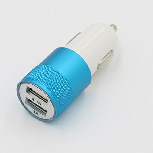 Car Charger, Khold 3.1a Dual USB Port Car Charger Portable Travel Charger Rapid Car Charger Auto Adapter for Iphone 6 Plus/6/5s/5/4, Ipad, Ipod , Samsung Galaxy, Smart Phone, Tablets (Blue)