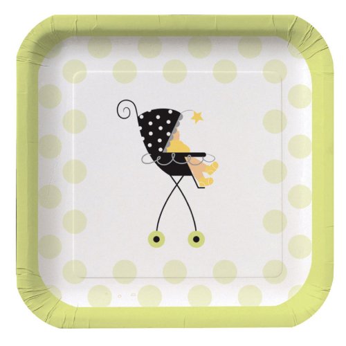 Stroller Fun Square Dessert Plates