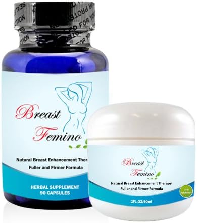BREAST FEMINO - The #1 RATED Breast Enhancement, Bust Enhancement Pills, Natural Bust Enhancement Cream that Works - GAIN UP TO 3 CUP SIZES