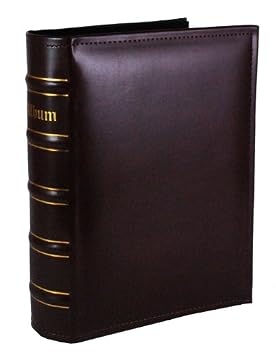 Capri Faux Leather Photo Album with Memo and Gold Stamping, Espresso
