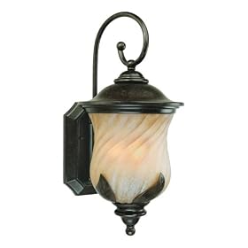 Westinghouse 69513 Byberry Three-Light Exterior Wall Lantern, Marbleized Bronze Finish... by Westinghouse