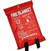 zAvy New Fire Blanket 1 m x 1 m. Ideal For Most Kitchens, Homes & Caravans