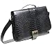 Black Croc Soapbox Bags Jesse Messenger/Laptop Case