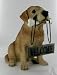 Yellow Lab Labrador Welcome Wipe Your Paws Statue
