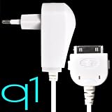 Apple iPAD REISELADER LADEGERÄT NETZSTECKER LADEKABEL ORIGINAL Q1 WEISS