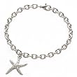 Silvertone Starfish Charm Bracelet Fashion Jewelry