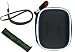 Courage*Wisdom Neckstrap + Ultra Slim Hard Shell Bluetooth Carrying Case for Aliph Jawbone and Aliph Jawbone II (Eva Blackr)