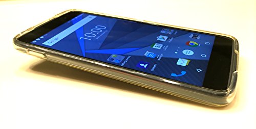 DTEK50 Case - Clear - The AES Case - Soft Plastic Slim Fit &amp; Shock Absorbent for the Blackberry DTEK50 (2016)
