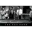 Professionally Framed Rat Pack (Pool Table) Movie Poster Print - 11x17 with RichAndFramous Black Wood Frame