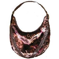 Liz Claiborne Bethany Purse Velvety Floral Print