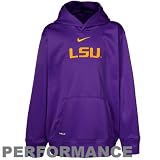 Nike LSU Tigers Youth Purple Basic Logo Performance Pullover Hoody (Large)
