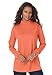 Roamans Women's Plus Size Mockneck Long Sleeve Ultimate Tee