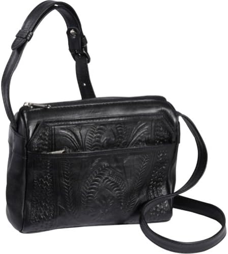 Ropin West Small Multipocket Shoulder Bag (Black)