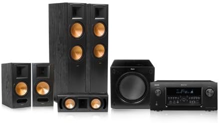 Denon AVR-4520CI Receiver bundle with Klipsch Reference 5.1 RF-82 II Speakers (Black)