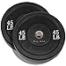 Body Solid Bumper Plates – 45 lb Pair – Black