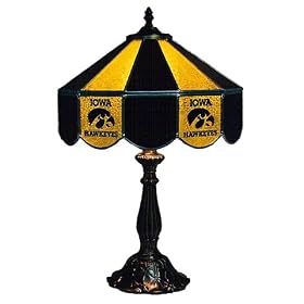Stained Glass Table Lamp 14 University of Iowa Hawkeyes