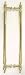 Kitchen & Housewares : Top Knobs, Door Pulls - M818-18 pair, Back to Back Passage Door Pull in Polished Brass