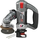 RotoZip RZ10-2100 Pro Cutoff 5.5 Amp 15,000 to 30,000 RPM Variable Speed Spiral Saw with 3 Jaw Chuck, Zipmate, 2 Zipmate Wheels and 2 Guidepoint Bits