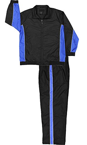 Men's Nylon Full Zip Mesh Running Track Suit Set