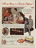 Mr and Mrs Lloyd Miller, with children Wayne, Twila, Dewain, Dolores and Gloria with Margery Utz, B.S. Home Economics, 1940 Cornell University ..... 1942 NUCOA Oleomargarine ad, A0765