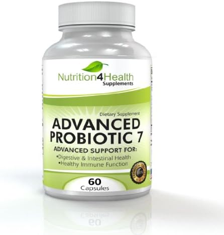 Probiotic Supplement - Best Probiotics Supplement for Women, Kids and Men - 60 Vegetable Capsules Pills, Easy swallow. Essential Benefits for Good Health. Contains Lactobacillus + Acidophilus + Billions of Live Cultures. Digestive Advantage Probiotic Intestinal Flora, Excellent for Colon Health and Constipation. Perfect Probiotics Supplement to be added to Your Diet - Safe & No Side Effects - Great for Acne. Boosts Immune System. 180 Days 100% Satisfaction Guarantee or Money Back!!!