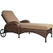 Villanova Single Chaise Lounge Woven Resin Rattan Outdoor Patio