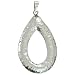 Pendant Necklace with Chain Sterling Silver Jewelry 2.25 inches (spers001pndt)