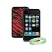 Apple Ipod Touch 8 GB / 32 GB / 64 GB 3rd Generation 3G ( Newest Version ) Red Zebra Silicone Skin Case cover + Vangoddy TM, Live*Laugh*Love wrist band!!!