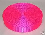 1 Inch 50 Yards Hot Pink Nylon Heavy Webbing