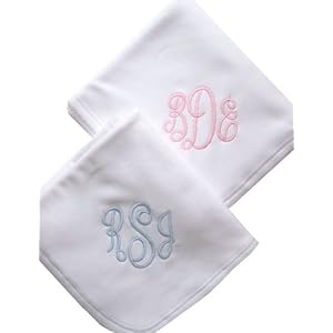Monogrammed baby blanket