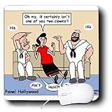 Londons Times Famous People Places Books Cartoons - Olyves Delimma - Mouse Pads